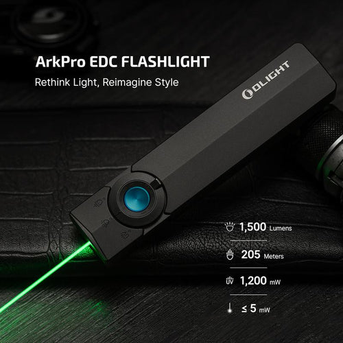 LitePro ArkPro™ — 4-in-1 EDC Flashlight (Green Beam + UV + Flood + Spotlight | 1,500 Lumens)